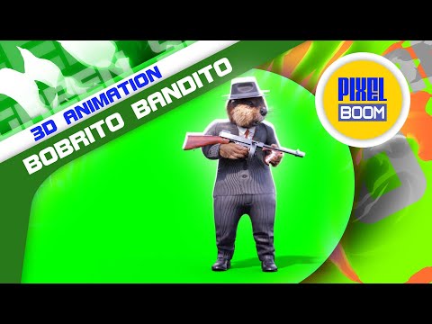 Green Screen Bobrito Bandito - Meme Brainrot - 3D Animation PixelBoom