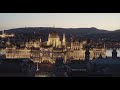 Budapest at night - 4K - aerial - drone mood -