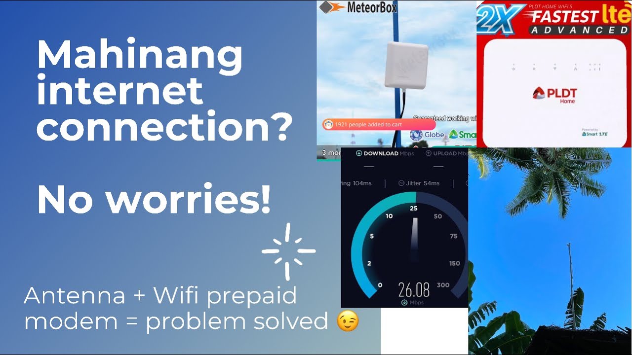 PLDT Home Prepaid WiFi (Boosteven) with Antenna Port + Antenna = Good ...