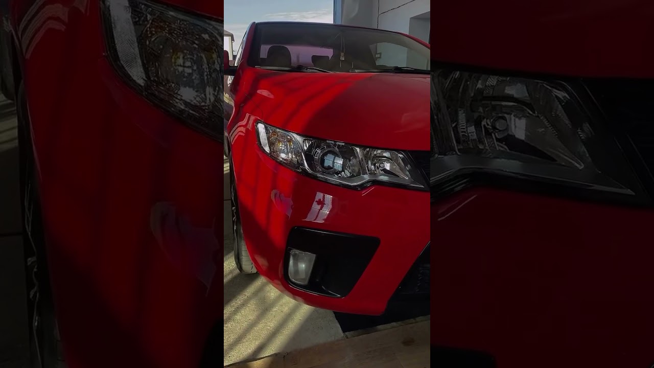 Киа церато 2 установка линз и стекол фар #билед #biled #ремонтфар #ледлампы