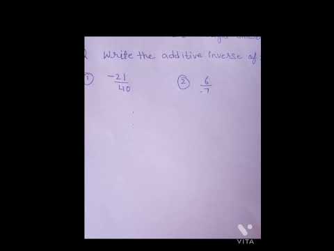 Additive inverse