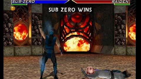 MK4 Sub-zero (me) Versus Raiden (CPU)