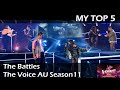 MY Top 5  The Battles - The Voice Australia Season11