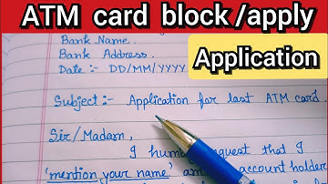 Application for atm card block due to lost||New ATM card apply application|| #atmcard #application