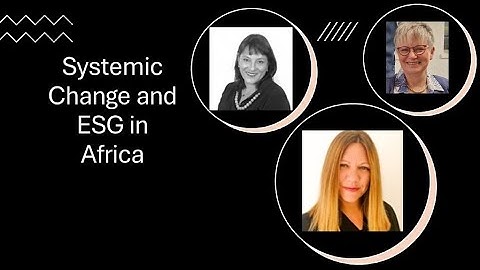 Systemic change and ESG