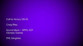 Call to Victory (30+S) - Craig Riley | Sound Ideas (SIPML-E07) [Full Track] - PML Stinglinks #1471