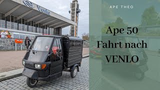 Piaggio Ape 50 - Fahrt in die NIEDERLANDE