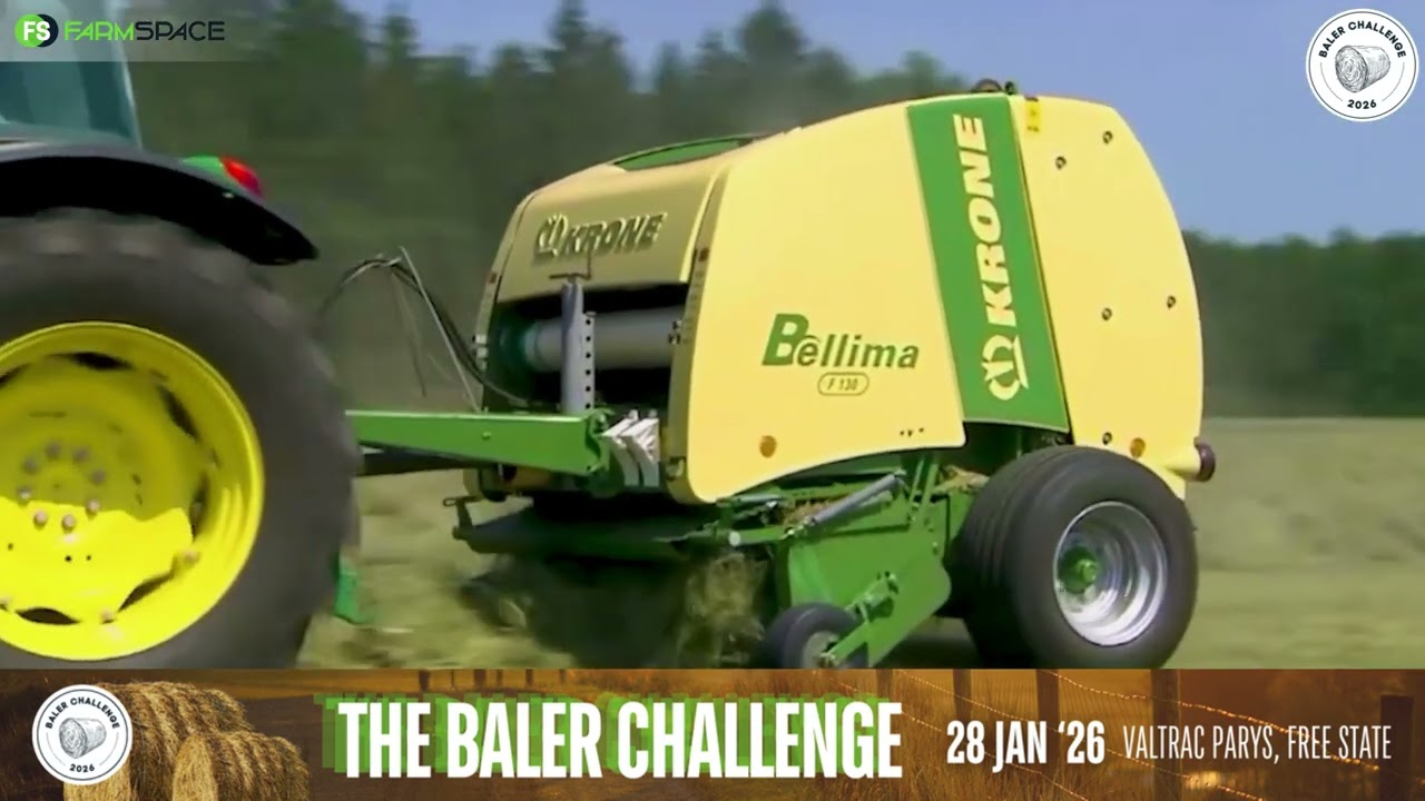 Wat laat die Krone F130 baler uitstaan? Kom vind meer uit by die Baler Challenge 2026.