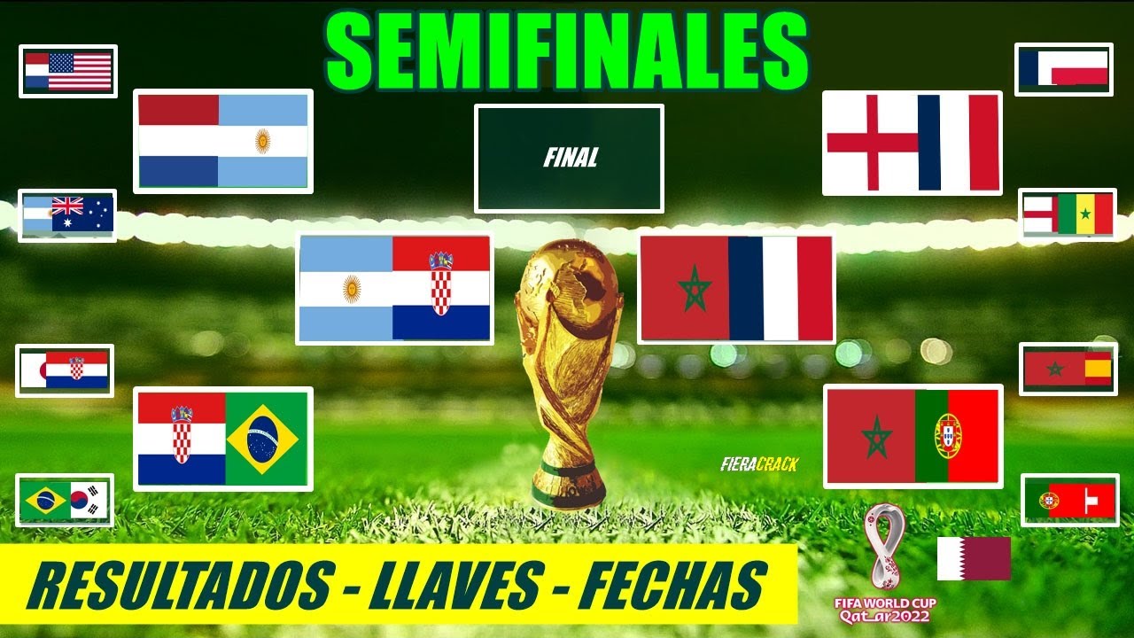 ✅🔥 ASÍ se JUGARÁN Las SEMIFINALES del MUNDIAL QATAR 2022 ✅ SemiFinal PARTIDOS DEFINIDOS RESULTADOS