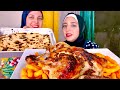 تحدى الدجاج 🐓الرهيب مع المكرونه 🥘بالبشامل(اضحك علينا)