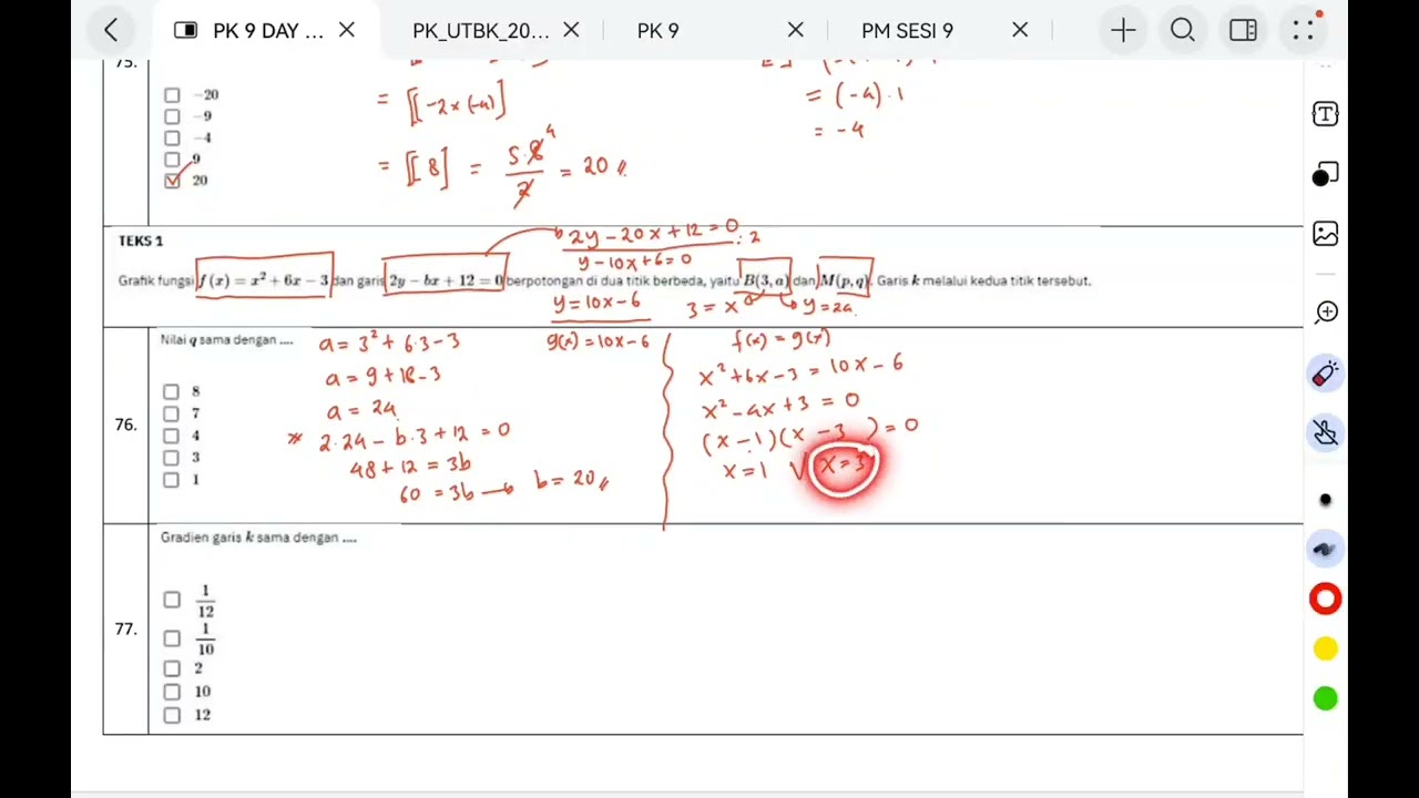 PEMBAHASAN SOAL PK TERBARU HARI KE 6 UTBK SNBT 2025 PART 1
