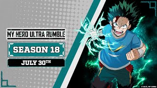 MY HERO ULTRA RUMBLE – Season 18 Teaser Trailer [Sneak Peek]