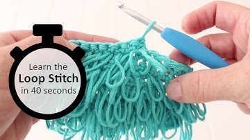Loop Stitch | How to crochet a loop stitch
