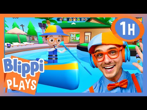 Paradise Neighbourhood | Blippi Plays |  Moonbug Kids - Games & Playtime