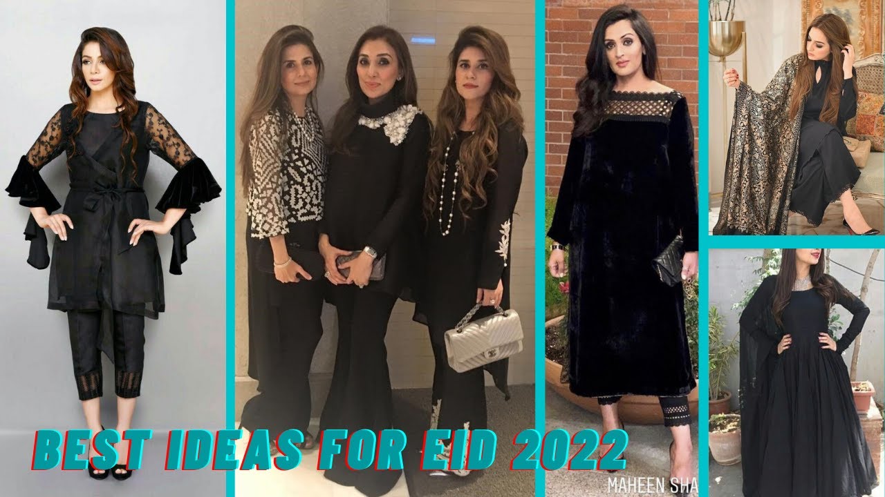 PARTY / EID WEAR BLACK DRESS DESIGN 2022 BEAUTIFUL BLACK SUIT