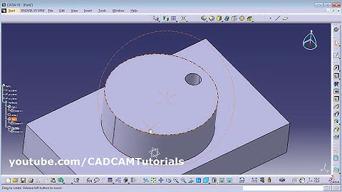 CATIA Tutorial for Beginners - 7 | CATIA Hole, Thread Tap and Pattern Command Tutorial