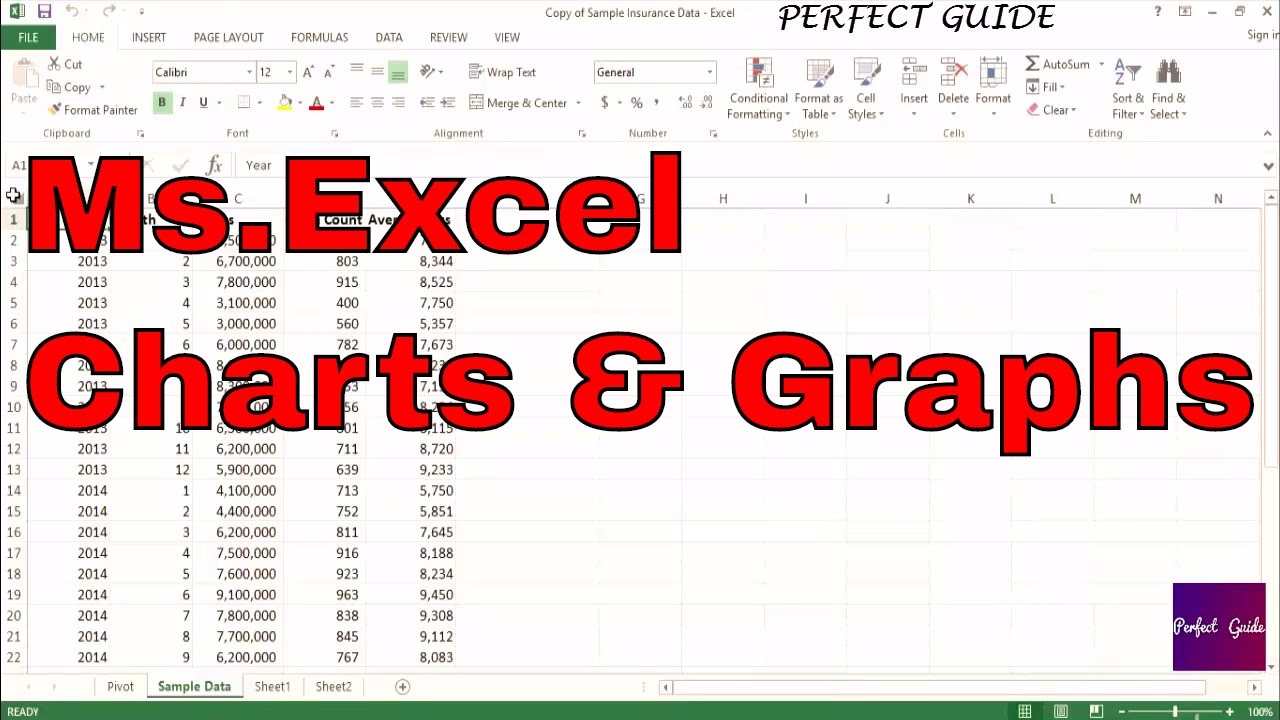 Ms.Excel Charts and Graphs | Ms Excel Tutorial for Insurance ...