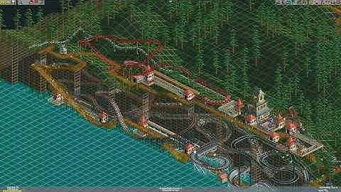 OpenRCT2 - Whispering Cliffs Custom-Built Rides