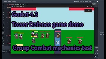 Godot 4.3 Tower Defense Enemy Group Combat Mechanics Test | Game Dev Showcase