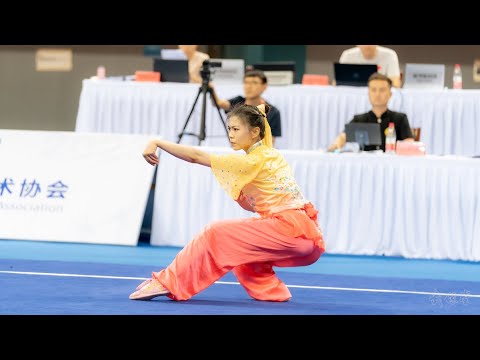 女子长拳第34名崔雯淇河北13.81分2023年全国武术套路锦标赛2023