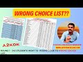 ❌DON'T DO WRONG CHOICE LIST...ROUND 1 - 345 STUDENTS WENT TO ROUND 2- DUE TO WRONG CHOICE LIST?