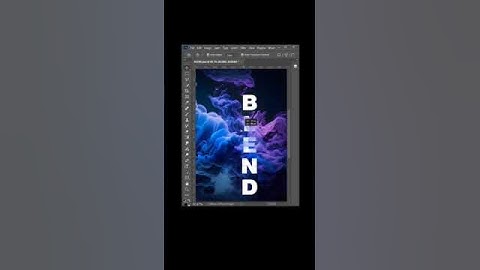 Blend Text into Background in Adobe Photoshop | Tutorial #shorts #shortvideo #video #photoshop #edit