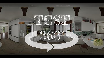 test/sample kitchen enviroment - panoramic 360 stereo image - Blender Cycles
