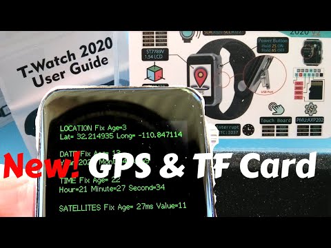 New TTGO T Watch 2020 V2 with GPS and TF Card Slot from LilyGO