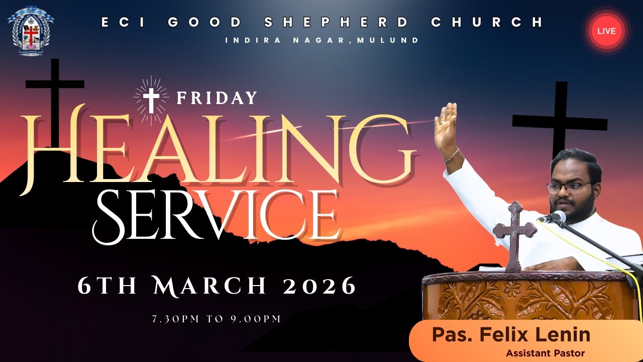 LIVE | Friday Healing Service| வெள்ளி சுகமளிக்கும் ஆராதனை | 6th March 2026