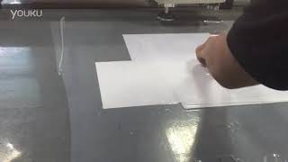 Multi layer fabric garment pattern die cut AOKE CNC flatbed sample maker digital cutter plotter