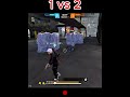 Unbelievable 1v2 Free Fire Headshot Challenge! 🔥💥 See How I Topple Two Opponents with Precision!"