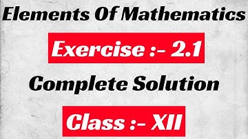 Exercise - 2.1, Class - 12th, Elements of Mathematics Solution, Chapter - 2, Inverse Trigonometry F.