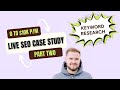 Keyword Research | Growing an eCommerce Brand to $10K+/Month with SEO Strategies | Part Two