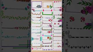 50 Border designs|Simple project work design borders|Easy project border designs|Project work design