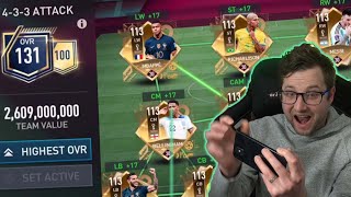 Full Max Rated TOTT Squad On FIFA Mobile 22 2.6 Billion Coin World Cup Team of the Tournament Squad