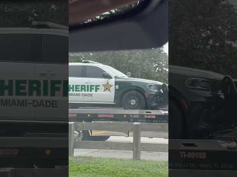 Miami Dade sheriff vehicle delivery #miami #sheriff #cops #florida #police #reels #random #car ￼
