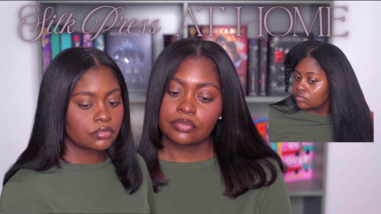 Easy AT Home Silk Press on Type 3/4 Hair + My Favorite AFFORDABLE DRUGSTORE Products