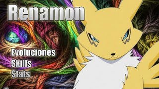 Renamon-Evoluciones, Stats, Skills, Digimon Masters