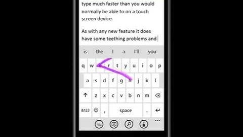 Windows Phone 8.1 | Swipe Input | First Look!