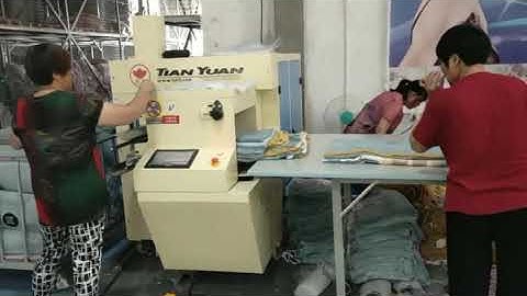 pillow comforter coil rolling packing machinery