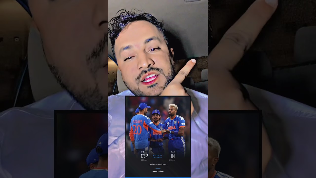 India Beat Pak by 61 Runs  