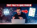 Convert Text to Quiz with AI | Text File to Quiz Generator (DoctoQuiz Tutorial)
