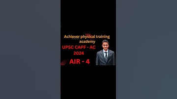 AIR - 4 qualified 🤩 #capf #upsc #physical #capfac #capfac2024 #capfphysical #physical #upsc