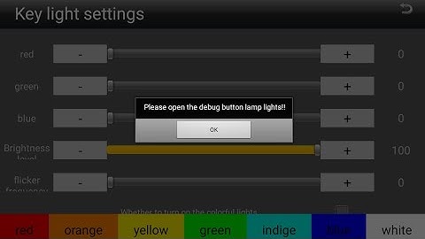 how to enable panel light on Android head unit car stereo