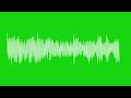 White Audio Waveform Green Screen | Sound Wave Animation 4K | Music Visualizer Loop