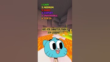 Are you smarter than a 5th Grader?? 🧠👌🏽 #brainteasers #mindgames #amazingworldofgumball #quiz