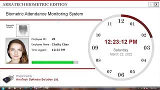 BIOMETRIC EMPLOYEE ATTENDANCE - VB.NET | SQL SERVER