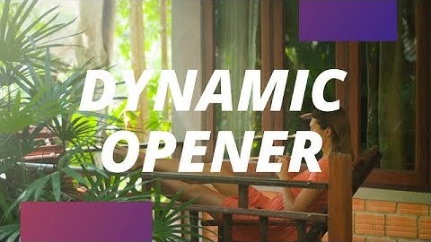 Fast Dynamic Opener After Effects Templates