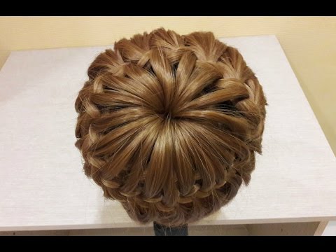 Прическа корзинка своими руками (солнышко, паутинка), Original hair tutorial Прическа корзинка своими руками (солнышко, паутинка), Original hair tutorial