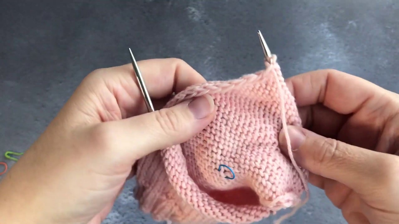 Knit School Sock Challenge, Day 2: Heel flap on Short Circular Needles
